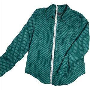 Ann Taylor Long Sleeve Button Down Blouse, Size Petite Medium